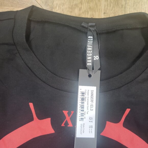 Dangerfield Grim Reaper Tee size 20 AU New - Picture 2 of 4